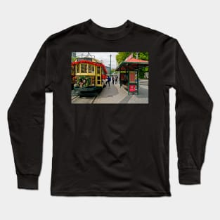 Christmas Tram - Christchurch New Zealand Long Sleeve T-Shirt